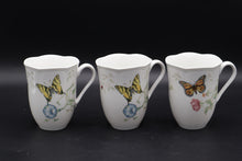 Load image into Gallery viewer, Lenox Butterfly Meadow Monarch and Tiger Swallowtail Mugs Set of 3