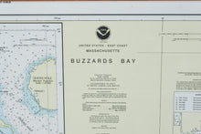 Load image into Gallery viewer, NOAA Buzzards Bay Massachusetts Nautical Chart 13230 Framed Coastal Map 43 Inch