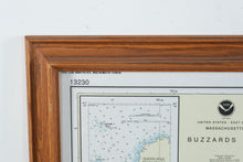 Load image into Gallery viewer, NOAA Buzzards Bay Massachusetts Nautical Chart 13230 Framed Coastal Map 43 Inch