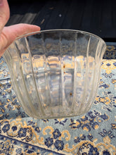 Load image into Gallery viewer, Large Vintage Clear Glass Mixing or Serving Bowl – Ribbed Pressed Glass Design