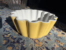 Load image into Gallery viewer, Homeworld by Stanley Roberts Fluted Ceramic Bowl – Yellow & White Glazed Portugal Pottery