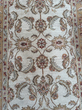 Load image into Gallery viewer, Traditional Floral Border Area Rug – Neutral Beige & Ivory (Machine-Made)
