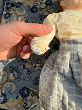 Load image into Gallery viewer, Antique German Composition Doll – Hand-Painted Face, Original Clothing, 15" Tall (Early 1900s)