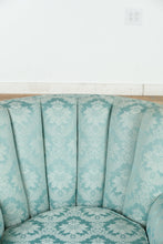 Load image into Gallery viewer, Pair of Seafoam Channel Back Chairs - Nix Upholstery