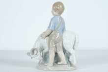 Load image into Gallery viewer, NAO by Lladró Figurine – Boy with Goat Porcelain Statue, Made in Spain