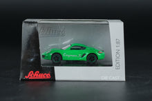 Load image into Gallery viewer, Schuco 1:87 Porsche Cayman S Die-Cast Model – Green Edition