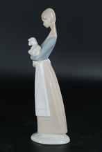 Load image into Gallery viewer, Lladró Porcelain Figurine – Girl Holding Lamb, Handcrafted in Spain