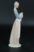 Load image into Gallery viewer, Lladró Porcelain Figurine – Girl Holding Lamb, Handcrafted in Spain