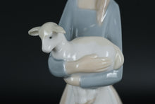 Load image into Gallery viewer, Lladró Porcelain Figurine – Girl Holding Lamb, Handcrafted in Spain