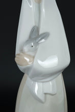 Load image into Gallery viewer, NAO by Lladro – Girl with Rabbit (#02000003) by Fulgencio García | Retired Figurine (1992–1998) | 10.5″ Tall