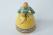 Load image into Gallery viewer, Puente del Arzobispo Hand-Painted Ceramic Bell – Spanish Folk Art Lady Figurine – 4"