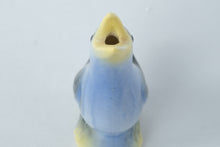 Load image into Gallery viewer, Vintage Ceramic Bird Water Whistle – Hand-Painted Blue Songbird, 4.5"