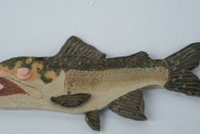 Load image into Gallery viewer, Handmade Ceramic Fish Wall Plaque – Rustic Lake House Cabin Fishing Decor 7.5"