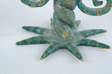 Load image into Gallery viewer, Vintage Ceramic Octopus-Style Candle Holders – Pair