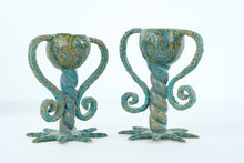Load image into Gallery viewer, Vintage Ceramic Octopus-Style Candle Holders – Pair