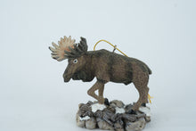 Load image into Gallery viewer, Alaska Moose Ornament – Wildlife Souvenir Figurine – Rustic Christmas Tree Decoration