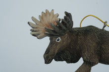 Load image into Gallery viewer, Alaska Moose Ornament – Wildlife Souvenir Figurine – Rustic Christmas Tree Decoration