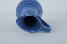 Load image into Gallery viewer, Vintage Blue Ceramic Ewer-Style Pitcher Vase β 7.5" Tall, Classic Pottery Jug