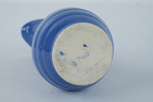 Load image into Gallery viewer, Vintage Blue Ceramic Ewer-Style Pitcher Vase β 7.5" Tall, Classic Pottery Jug