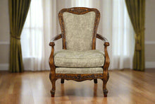 Load image into Gallery viewer, Wide Wooden Framed Arm Chair- Broyhill