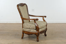 Load image into Gallery viewer, Wide Wooden Framed Arm Chair- Broyhill