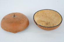 Load image into Gallery viewer, Vintage Hawaiian Ipu Gourd Container – Handcrafted & Signed Kahalelaulko – 6”