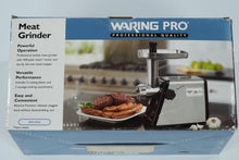 Load image into Gallery viewer, Waring Pro MG100A Electric Meat Grinder – 500W, Stainless Steel, Sausage Attachments