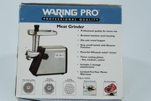 Load image into Gallery viewer, Waring Pro MG100A Electric Meat Grinder – 500W, Stainless Steel, Sausage Attachments