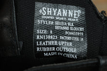 Load image into Gallery viewer, Shyanne Black Studded Slouchy Leather Boots – Women’s Size 8