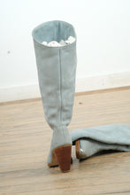 Load image into Gallery viewer, Zodiac USA Women's Mid-Calf Blue Suede Western Boots – Size 8