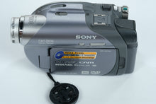 Load image into Gallery viewer, Sony Handycam DCR-DVD Handycam Camcorder Bundle with Mic, Remote & Manuals – 800x Digital Zoom