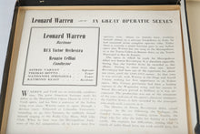 Load image into Gallery viewer, Leonard Warren – Great Operatic Scenes 3-Record Set (Red Vinyl, RCA Victor, 45 RPM)