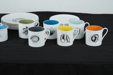 Load image into Gallery viewer, Susie Cooper “Black Fruit” Coffee Set by Wedgwood – 19-Piece Set – Excellent Condition
