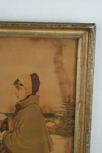 Load image into Gallery viewer, 19th Century Print of a Lady in Winter