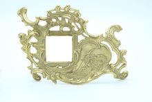 Load image into Gallery viewer, Art Nouveau Brass and Glass Inkwell Set- Virginia Metalcrafters