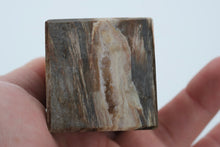 Load image into Gallery viewer, Polished Stone Obelisk – 6" Tall Earth-Toned Marble Look