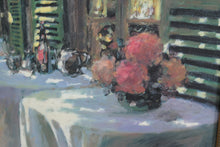 Load image into Gallery viewer, Ivy Inn Framed Wall Art Patio Scene Acrylic Painting Print 32x24