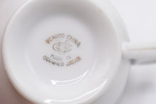 Load image into Gallery viewer, UCAGCO China Occupied Japan Gray Pink Rose Gold Teacup Saucer Vintage 1940s