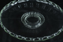 Load image into Gallery viewer, Clear Glass Serving Plate with Openwork Chain Edge 12.5 Inch Round