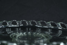 Load image into Gallery viewer, Clear Glass Serving Plate with Openwork Chain Edge 12.5 Inch Round