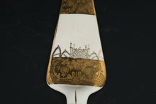 Load image into Gallery viewer, Antique Porcelain Cake Server with Ornate Gold Detailing