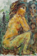 Load image into Gallery viewer, Calvin Wailer Burnett "Female Nudes" - Original Oil on Canvas