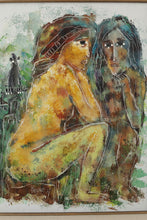 Load image into Gallery viewer, Calvin Wailer Burnett "Female Nudes" - Original Oil on Canvas