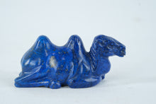 Load image into Gallery viewer, Carved Lapis Lazuli Camel Figurine Miniature Stone Animal