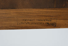 Load image into Gallery viewer, Mid-Century Campaign-Style Queen Headboard & Metal Frame