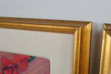 Load image into Gallery viewer, Lynn Hays Lemonade Morning Floral Still Life Art Prints Gold Frames Pair