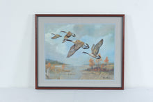 Load image into Gallery viewer, Ruane Manning Canadian Geese Vintage 1993 Framed Wildlife Art Print 26 x 22