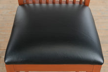 Load image into Gallery viewer, Pair of Canal Dover Hill House Collection Amish Counter Height Bar Stools with Real Leather Seats