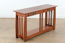 Load image into Gallery viewer, Canal Dover Mission Style Solid Cherry Console Table with Drawers