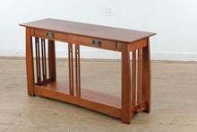 Load image into Gallery viewer, Canal Dover Mission Style Solid Cherry Console Table with Drawers